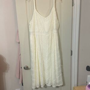 Torrid Cream Lace Dress